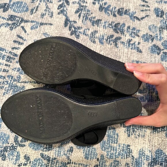 Italian Shoemakers Black Wedges - Picture 5 of 6